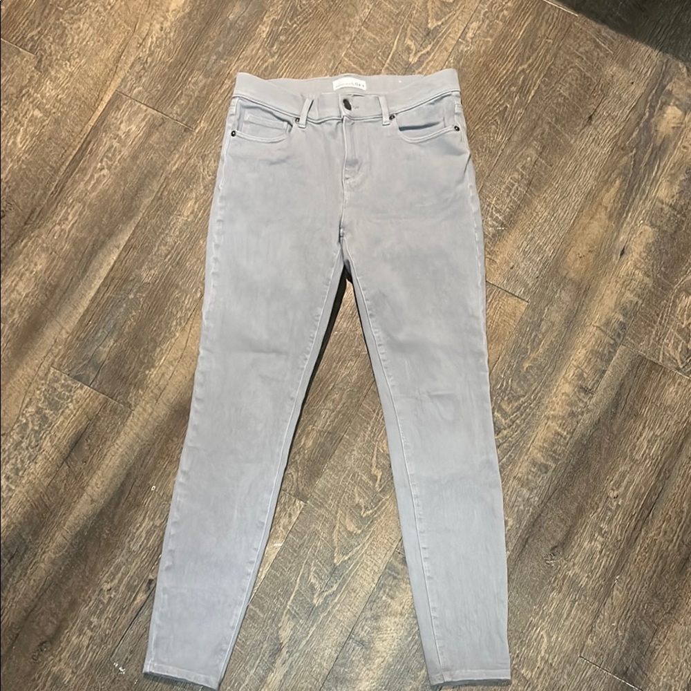 Made and Loved LOFT Gray Denim Stretch Skinny Leggings Jeggings Sz 6 /28